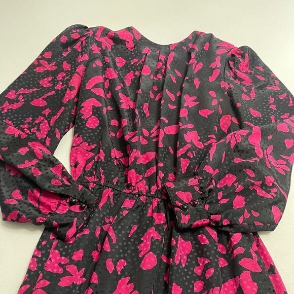 Hal Ferman VTG Purple Black Dress Size 16 Union Made - Picture 7 of 8